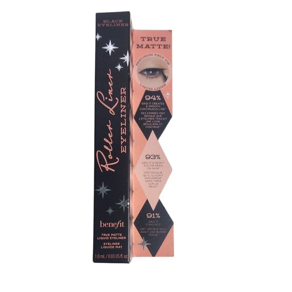 NWB Benefit Roller Liner Black True Matte Eyeliner